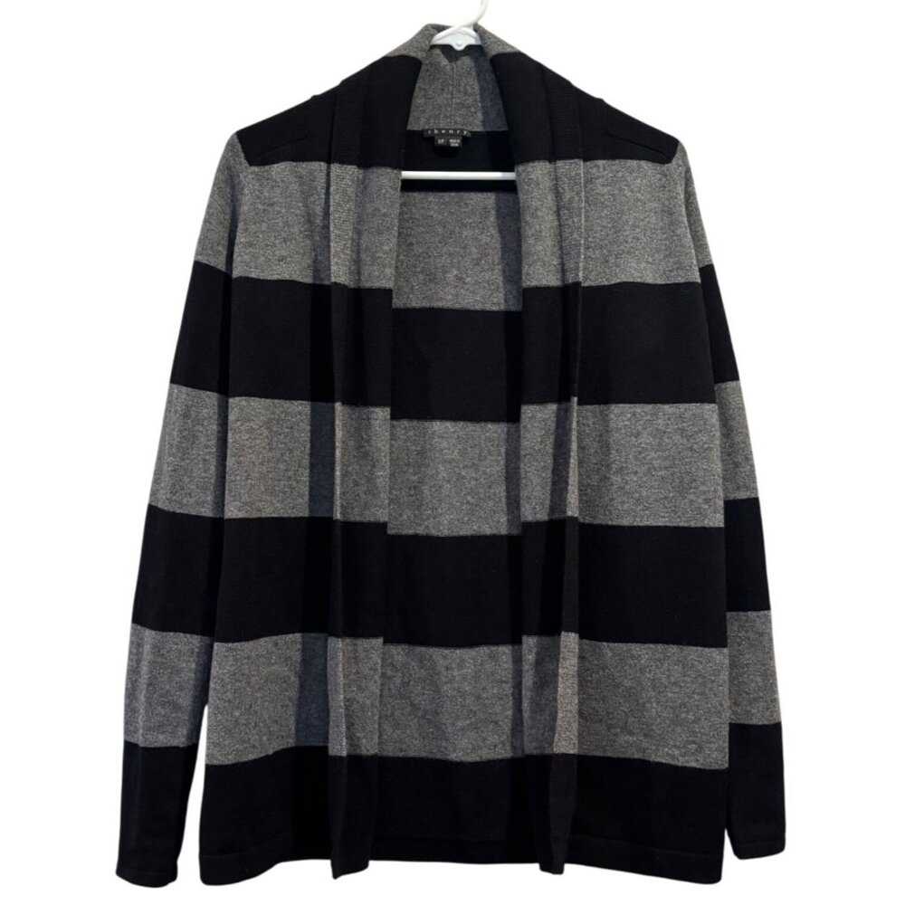 Theory Ashtry R Royal 100% Cashmere Open Cardigan Size Small